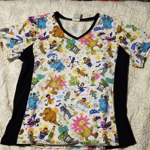 Tooniform Sesame Street scrubs in large